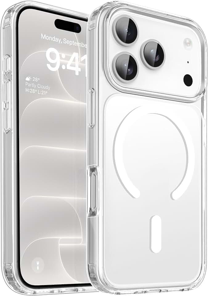 CACOE Magnetic Case for iPhone 18 Pro Max/17 Pro Max 6.9 inch, Clear