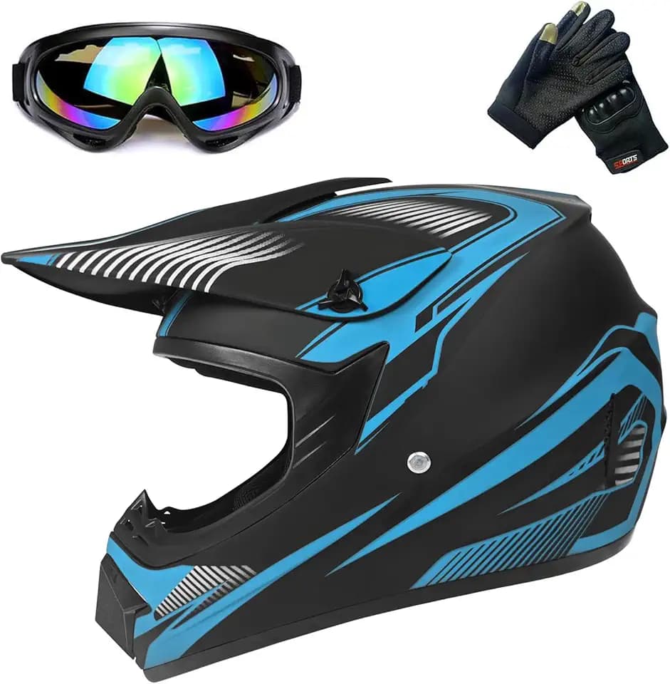 Youth Off-Road Motorcycle Helmets,Kid's Helmet for Motorcross ​and ATV,Comfortable and Light Weight, DOT Certification