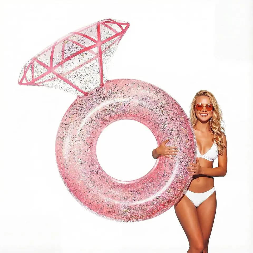 Zeraty Bachelorette Party Inflatable Pool Floats Diamond Rings for Adults