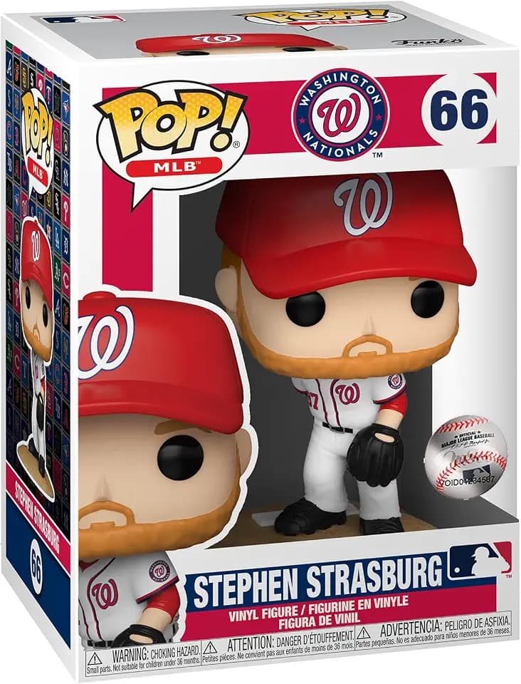 Funko POP! MLB: Nationals - Stephen Strasburg - (Home Uniform) - Vinyl-Sammelfigur - Geschenkidee - Offizielle Handelswaren - Spielzeug Für Kinder und Erwachsene - Sports Fans