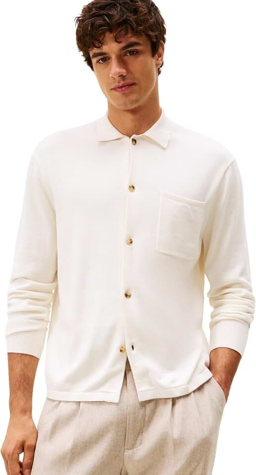 Tommy Hilfiger Herren Essential Cotton Ls Over Shirt Mw0mw40432 Weitere Pullover (1er Pack)