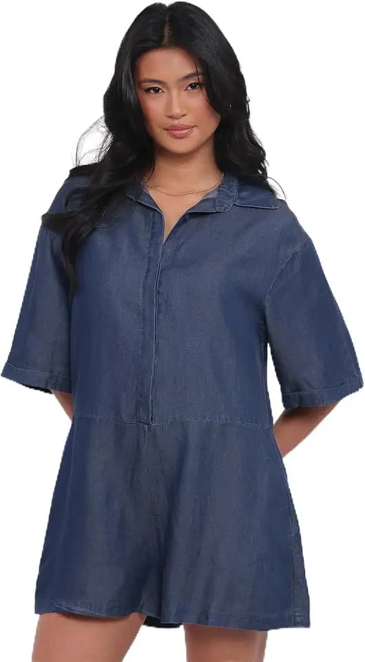 Petal & Pup Women's Kiya Denim Romper