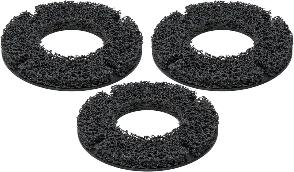 HAZET Ersatz-Schleifscheiben für Radnaben-Schleifer 4960R-0160/3 I 3-teiliges Set I 160 mm I Schnelle Reinigung der Kontaktfläche an Radnaben und Bremsscheiben