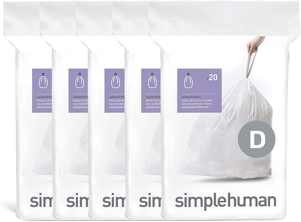 simplehuman Einlagen, 100 Stück, weiß