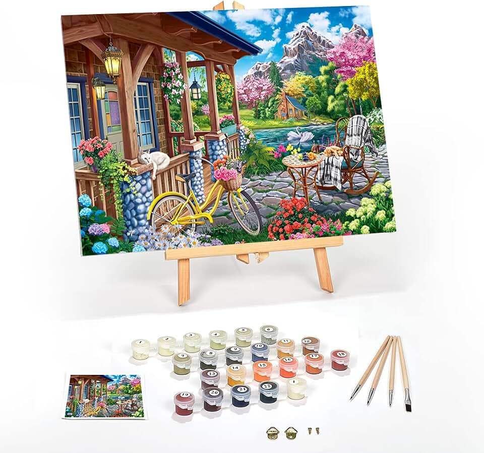 Ledgebay Paint by Numbers Kit for Adults Color Paint By Number 12x16 Framed
