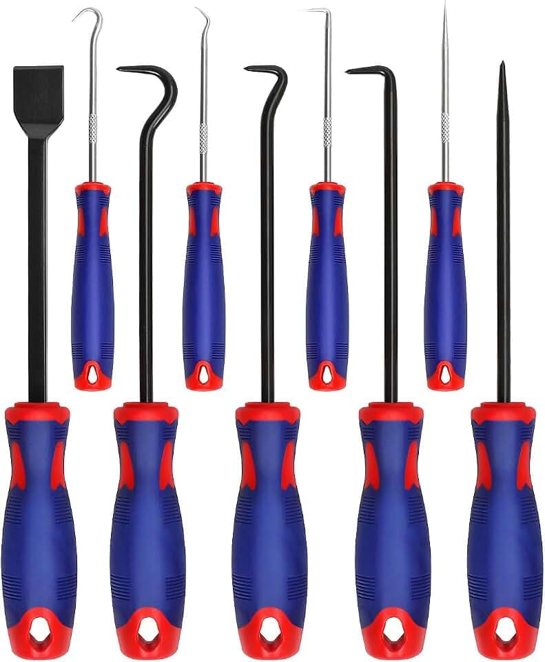 WORKPRO 9PCS Precision Pick & Hook Set with Scraper