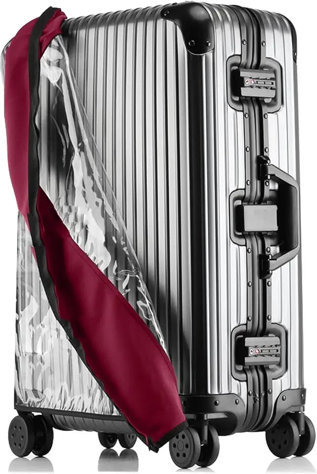 Transparent PVC Suitcase Cover, No Disassembly Required Clear Luggage Protector Suitcase Cover