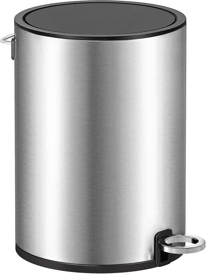 SONGMICS Kosmetikeimer, mit Deckel, Softclose, 3 Liter