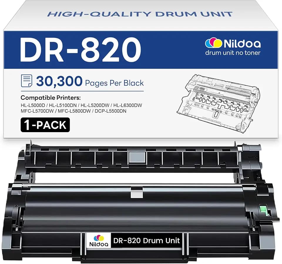 DR820 DR-820 Drum Unit [Not Toner] Replacement for Brother DR-820 DR820 MFC-L5900DW HL-L6200DW MFC-L5800DW HL-L5200DWT Printer, 1Pack