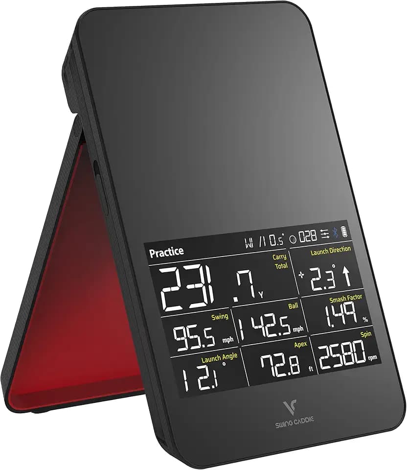 Voice Caddie Swing Caddy SC4 Simulator + Startmonitor, Schwarz