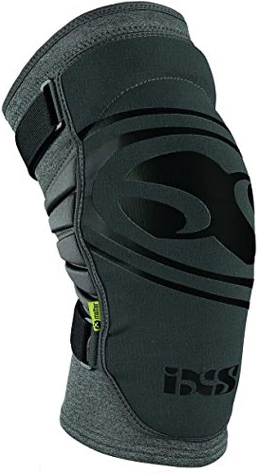 IXS Carve EVO+ Breathable Moisture- Knee Pads (Grey, Kids-Large)- Knee Compression Sleeve Support for Men & Women, Wicking Padded Protective Knee Guards, Youth Knee Pads, Knee Protective Gear