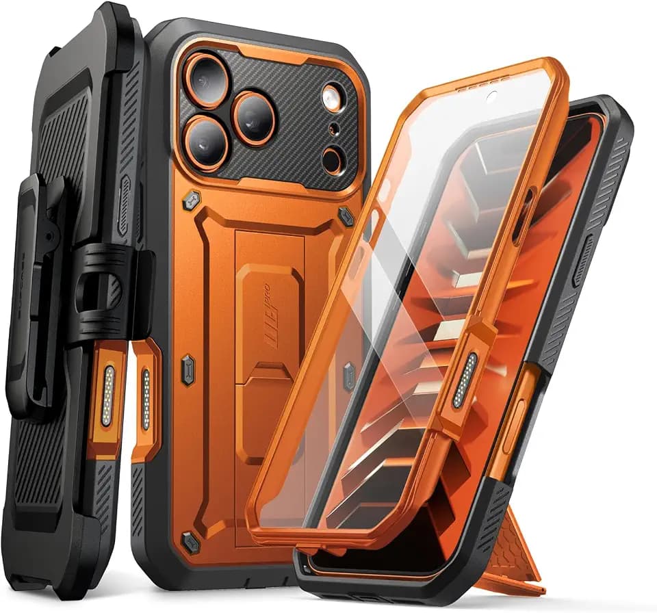 SUPCASE for iPhone 18 Pro Max Case/ 17 Pro Max Case, Belt Clip, Coral