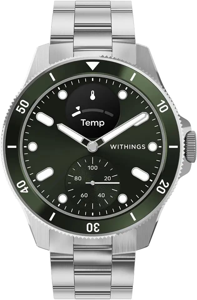 WITHINGS Scanwatch Nova - Heart Health Hybrid Smart Watch for Men & Women - SPO2, Temperature Monitoring, Sleep, Respiratory Health, Cycle Monitoring, 30-Day Battery Life, Apple iOS/Android