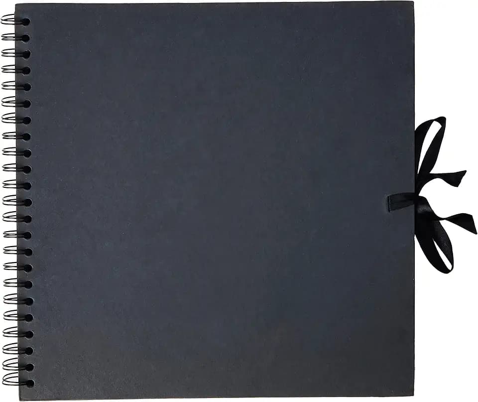 Artemio Scrapbooking-Album, 30 x 30 cm, Spiralbindung, Schwarz