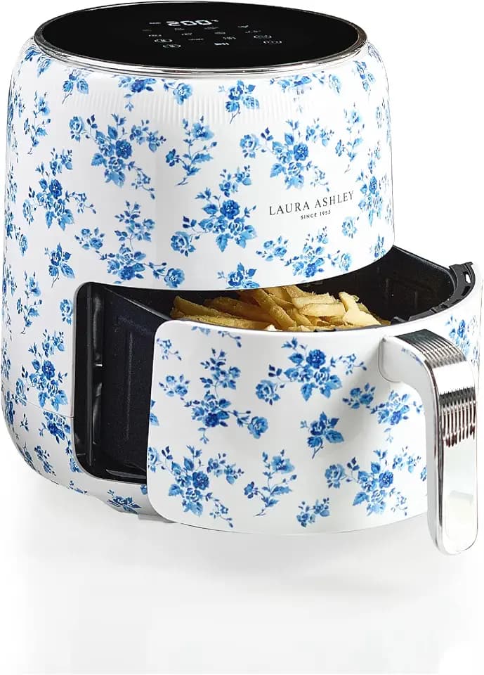 Laura Ashley China Rose 4.75 QT 9-in-1 Digital Air Fryer - 1500W Airfryer