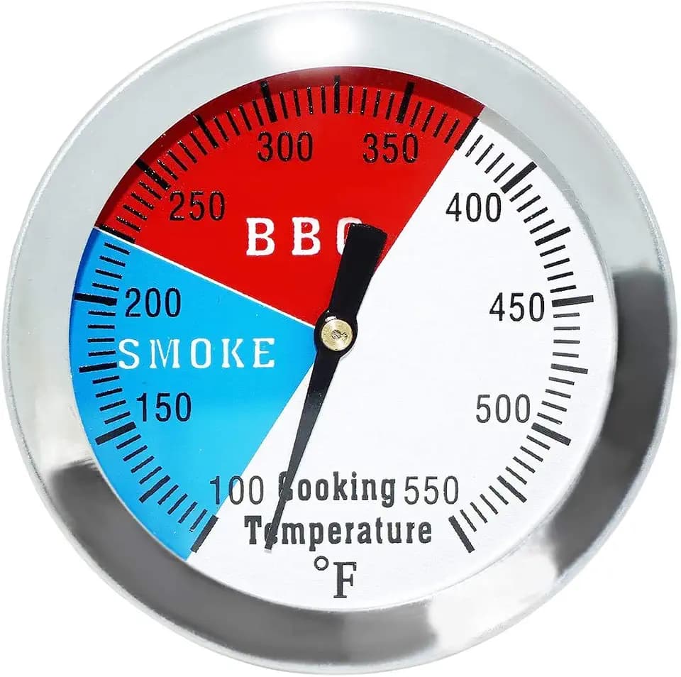 2 Inch Grill Temperature Gauge BBQ Thermometer for Charcoal Grill or Smoker