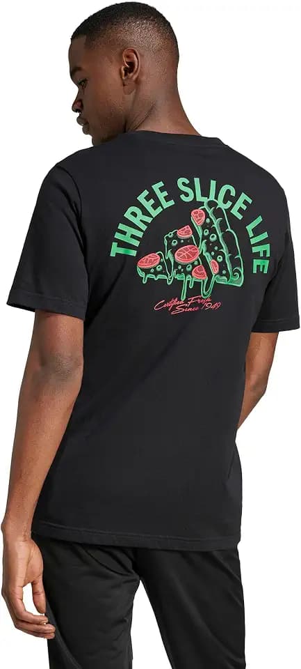 adidas Men's Lounge Pizza Graphic T-Shirt