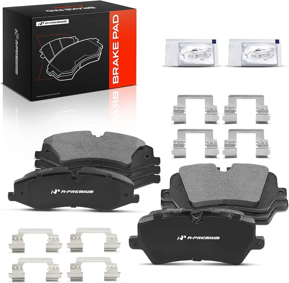 A-Premium Front and Rear Ceramic Brake Pads Compatible with Land Rover