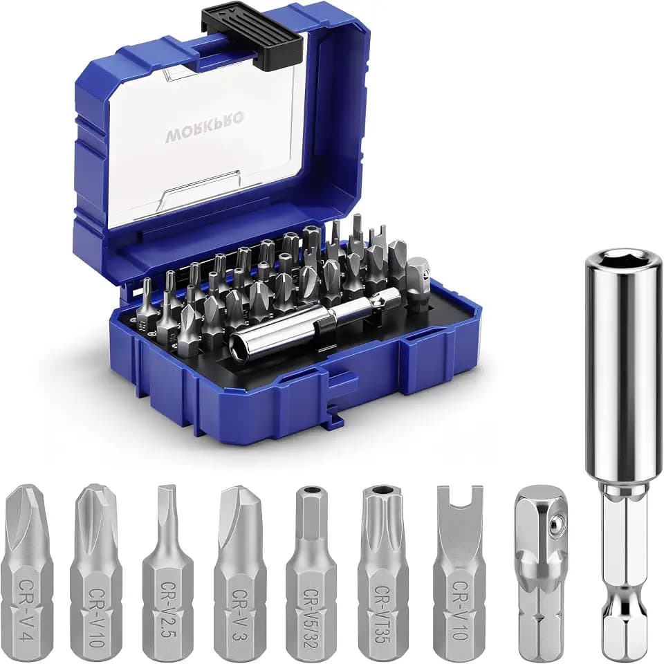 WORKPRO Security Bit Set, 32PCS Tamper Proof Screwdriver Bit Set