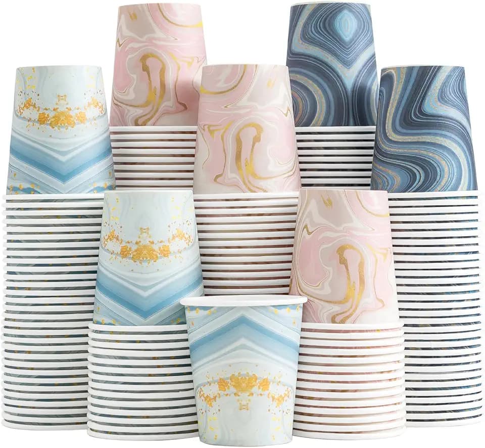BYSNOW 300 Pack 5 oz Paper Cups, Small Disposable Bathroom Cups