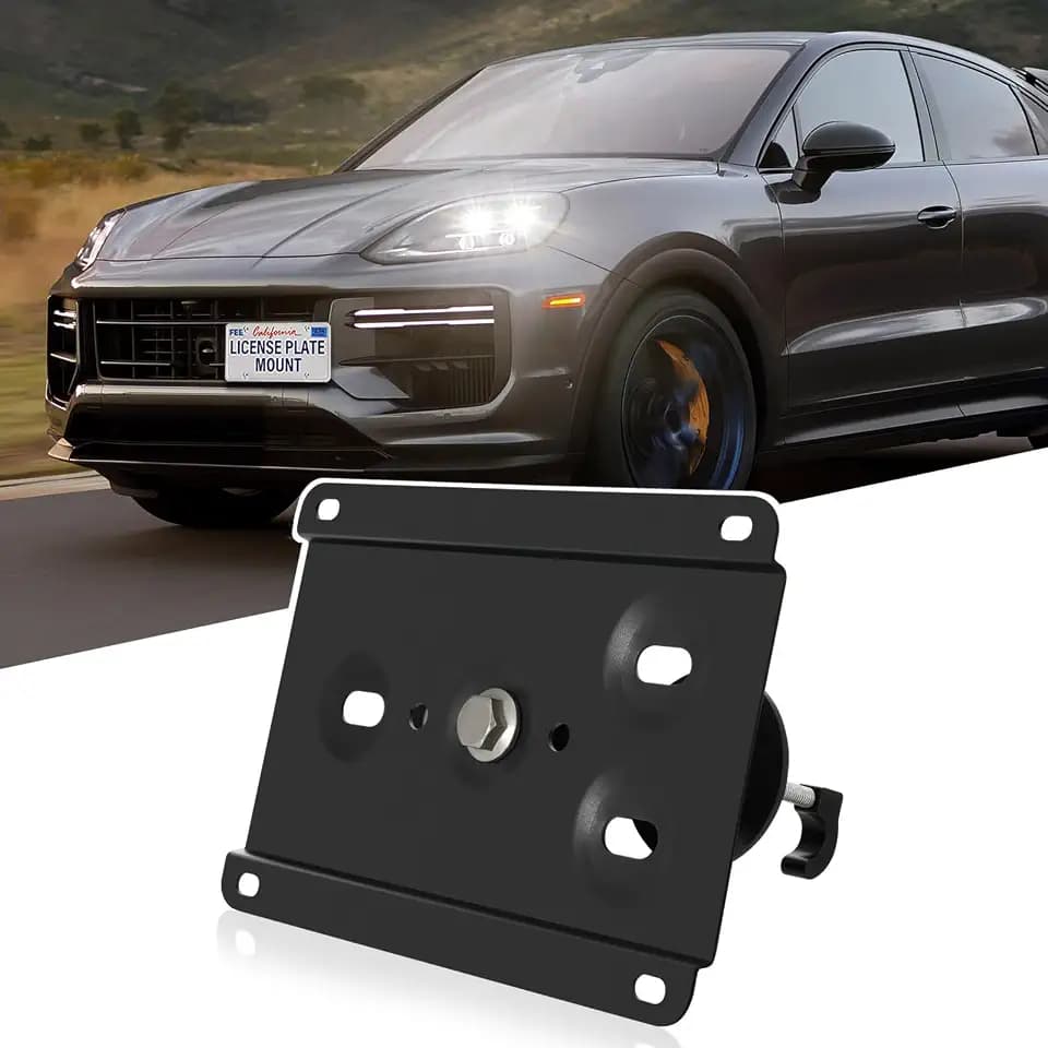 No Drill Front License Plate Frame Fits Porsche Cayenne/918 Spyder