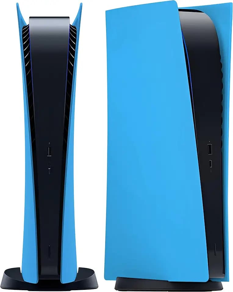Joso Faceplate for PS5 Digital Edition, Anti-Scratch Dustproof Plates Replacement Cover Skin Accessories Compatible with PS5 Console Digital Edition, Starlight Blue, 2020 Standard Version