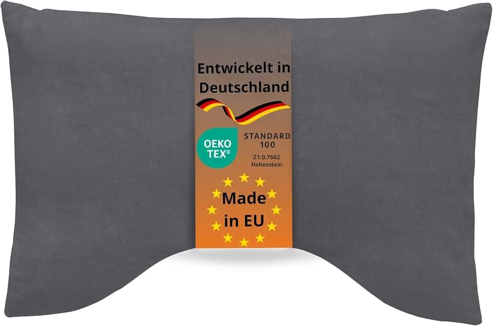sleepling Kopfkissen 40x60 cm, Schlafkissen mit Viscoschaum, Grau