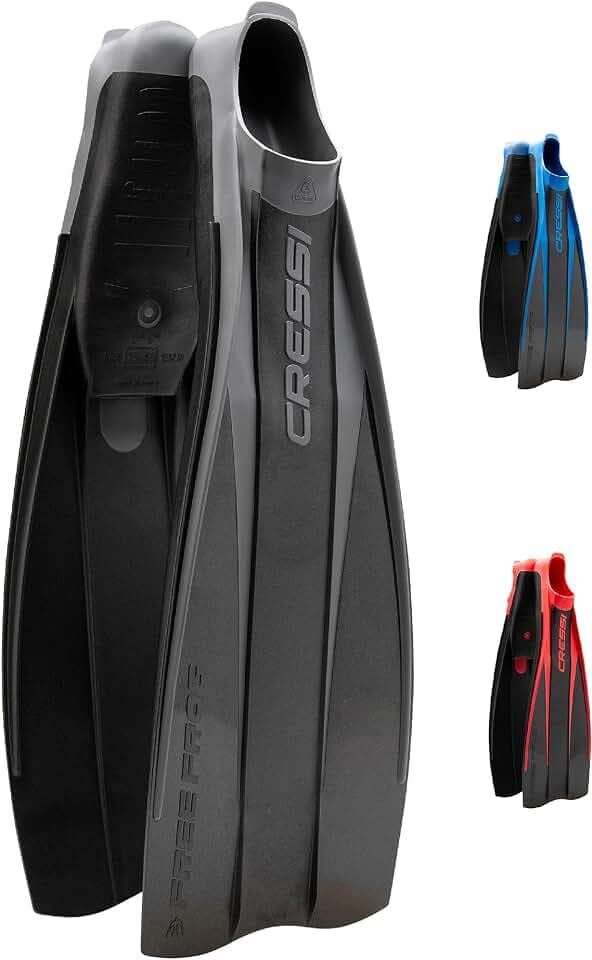 Cressi Free Frog Fins – Tauchen und Schnorchelflossen mit Vollfußflossen, Eva Gummi, Unisex Erwachsene