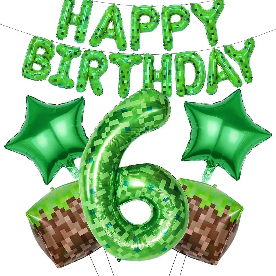 Pixel Luftballon Geburtstagsdeko Pixel Happy Birthday Luftballons
