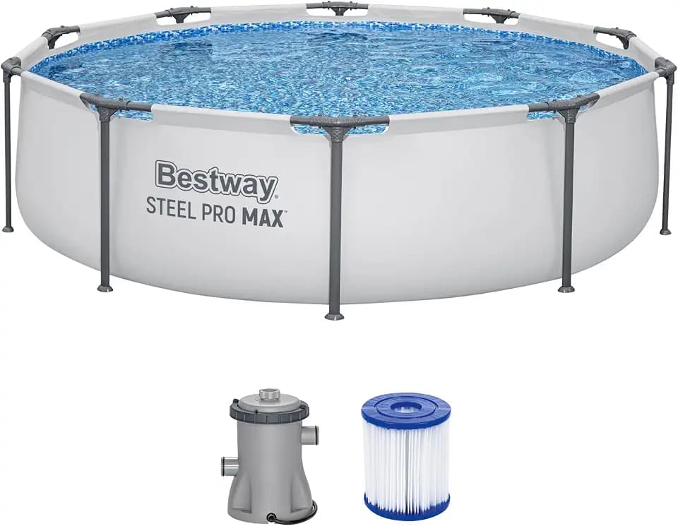 Bestway Steel Pro Max™ Frame Pool-Set, rund, mit Filterpumpe 305 x 76 cm