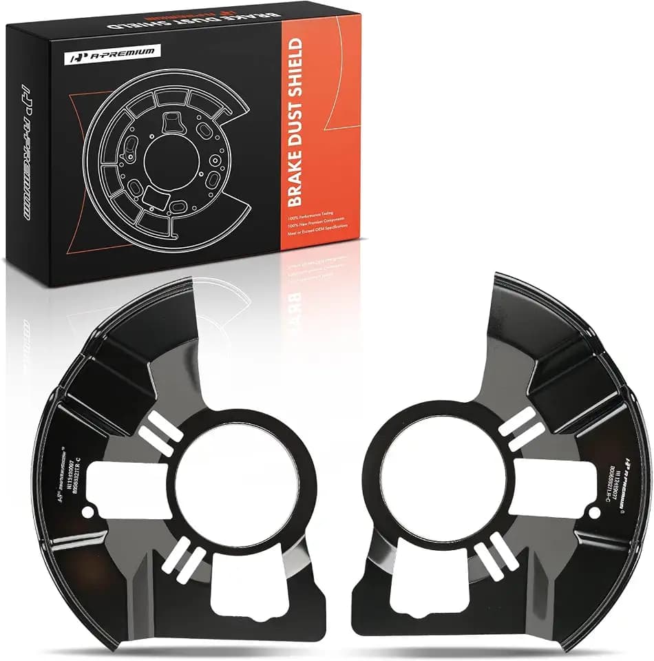 A-Premium Front Side Brake Dust Shield Compatible with Mazda Models