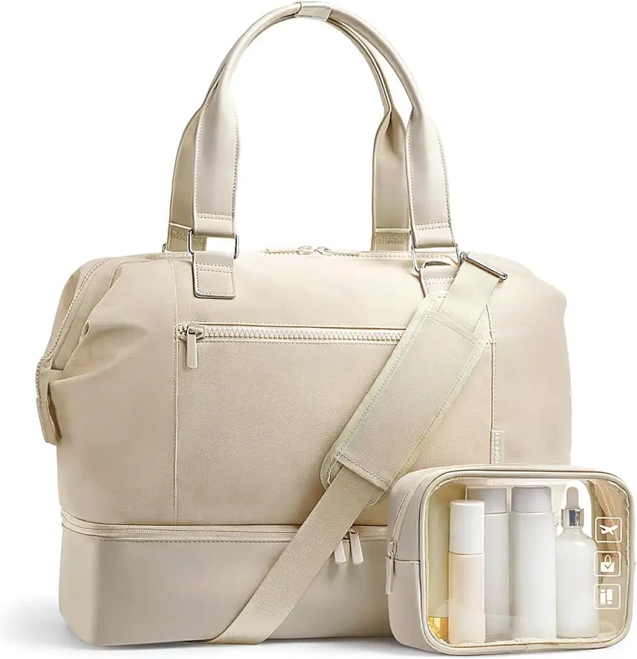 TOPEAST Travel Duffle Bag, Weekender Bags for Women with Shoe Compartment