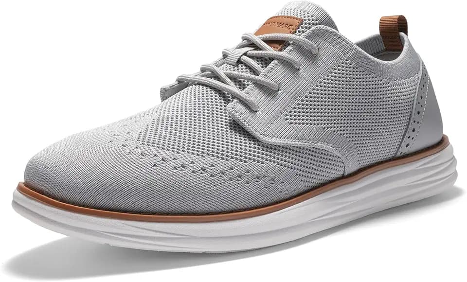 Bruno Marc Men's KnitFlex Craft Mesh Oxfords Sneakers