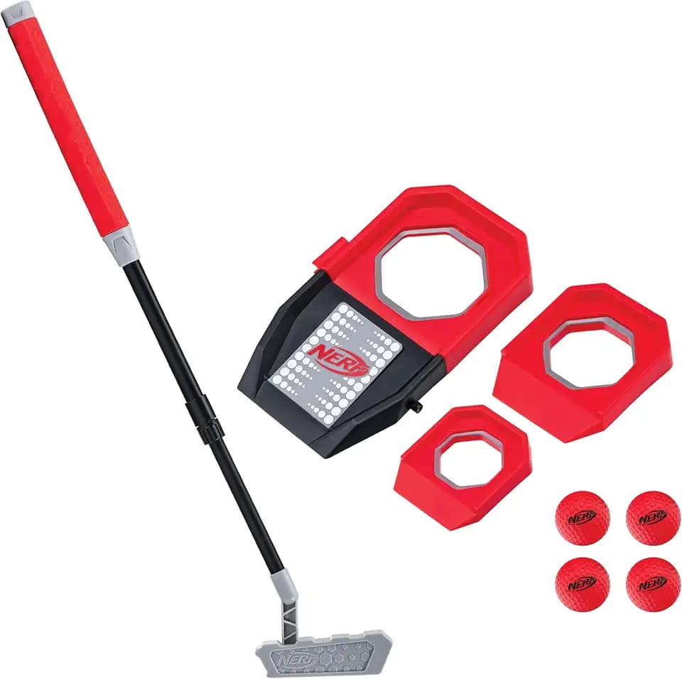 NERF Trick Shot Golf Set - All-in-One Putting Set for Kids