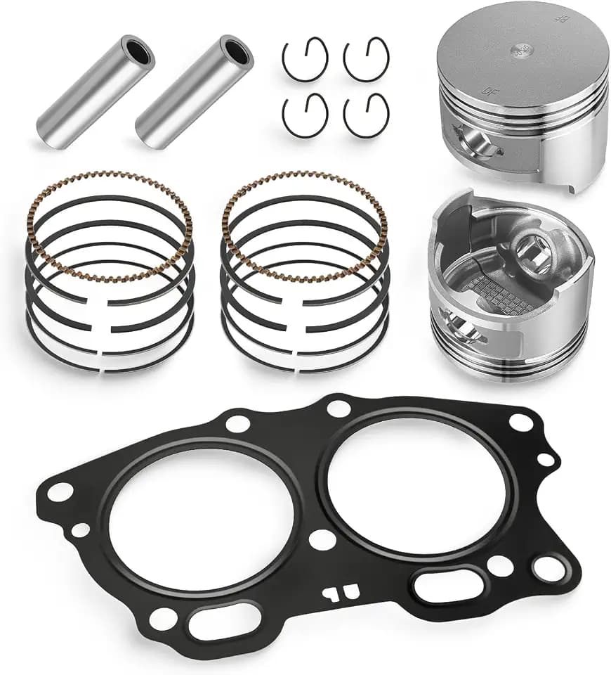 For EZGO Fuji Robin 295cc 4 Cycle Gas Golf Cart EH29C MCI Engine Oversize 0.25mm Piston + Ring Set W/Gasekt 26607-G01 1991-2008