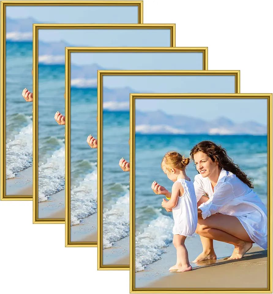 Alishomtll Bilderrahmen DIN A3 Bilderrahmen 5er Set, 29,7x42 cm