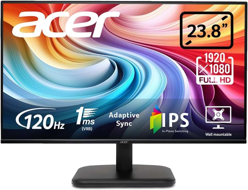 Acer EK241YG Monitor 24 Zoll (60,5 cm) Full HD, IPS, 120Hz, Home Office