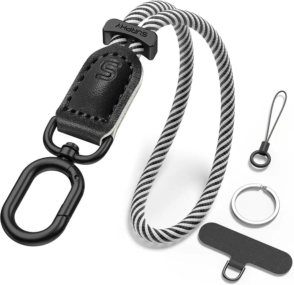 SURPHY Phone Wrist Strap, Keychain Wristlet, Phone Lanyard with Tether Tab