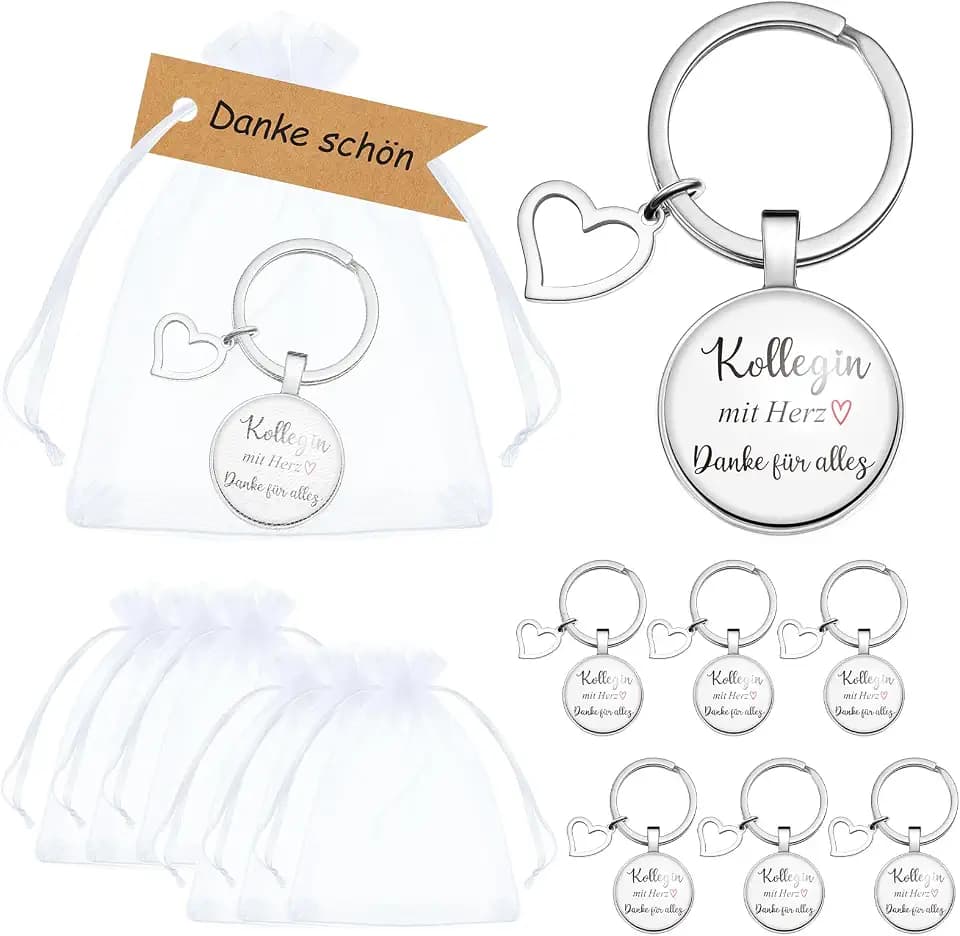 6 Stück Dankeschön Geschenk für Kollegen zum Weihnachten