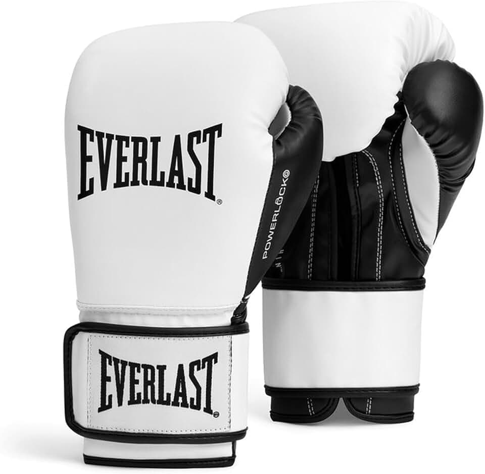 Everlast Powerlock OG & Powerlock 2R Boxhandschuhe, Trainingshandschuhe für Sandsack, Pratzen & Sparring, Klettverschluss, Advanced Foam Technologie, Ergonomischer Griff – Original Everlast Ausrüstung