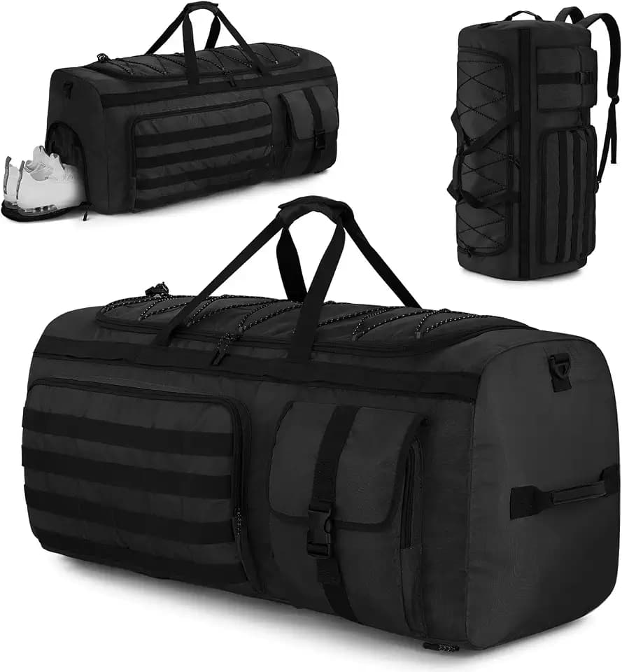 Gonex 90L Large Duffel Bag, Convertible Travel Sports Duffle