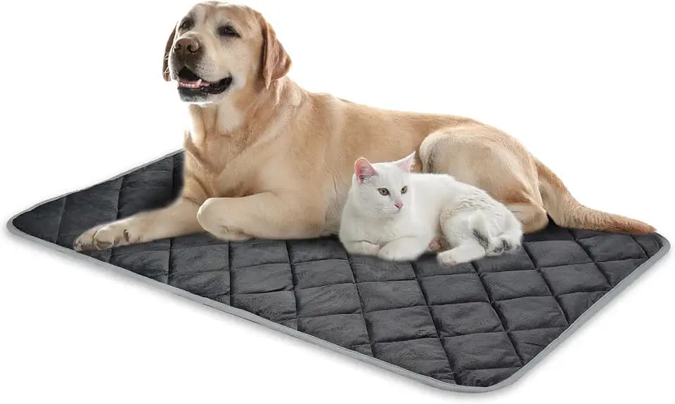 NWK Self Warming Thermal Pet Mat for Dogs and Cats (Black, X-Large)