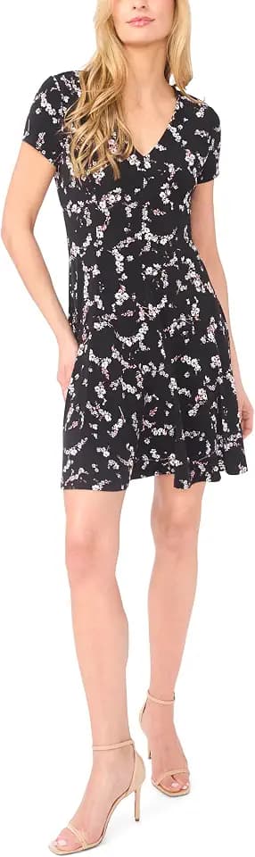 CeCe Princess Seam V-Neck Knit Dress