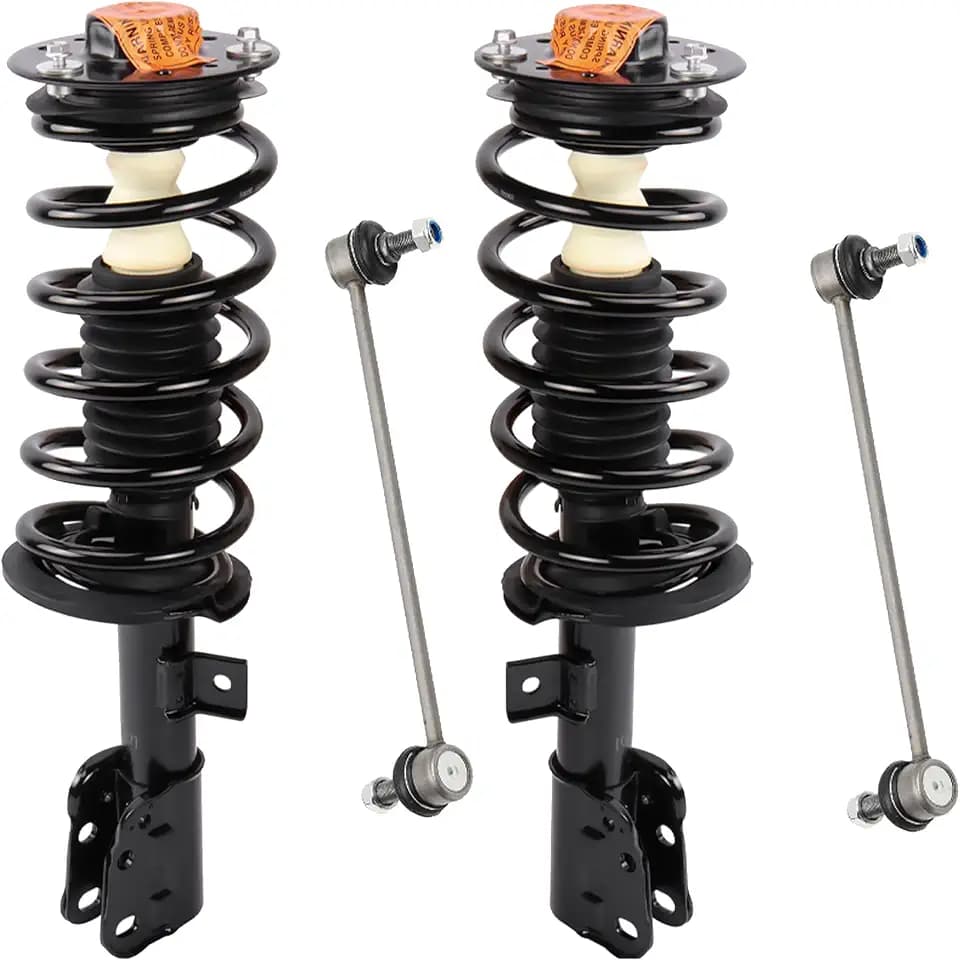MOSTPLUS 4PCS Front Struts & Sway Bar Links Kit Compatible for 12-13 Chevy Captiva Sport; 10-17 Chevy Equinox; 10-17 GMC Terrain; 08-09 Pontiac Torrent; 08-10 Saturn Vue; 07-09 Suzuki XL-7