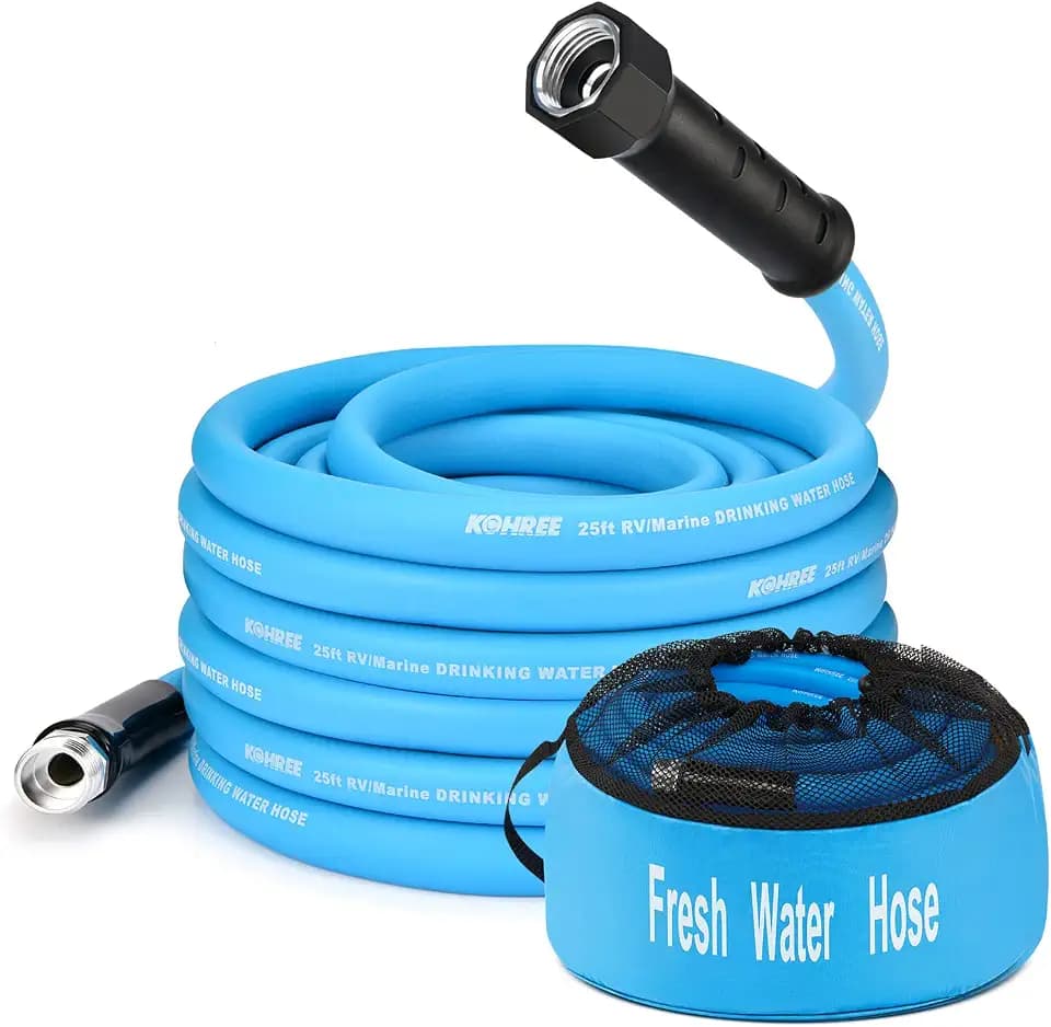 Kohree 25FT RV Water Hose, 5/8'' Premium Drinking Water Hose, No Odor