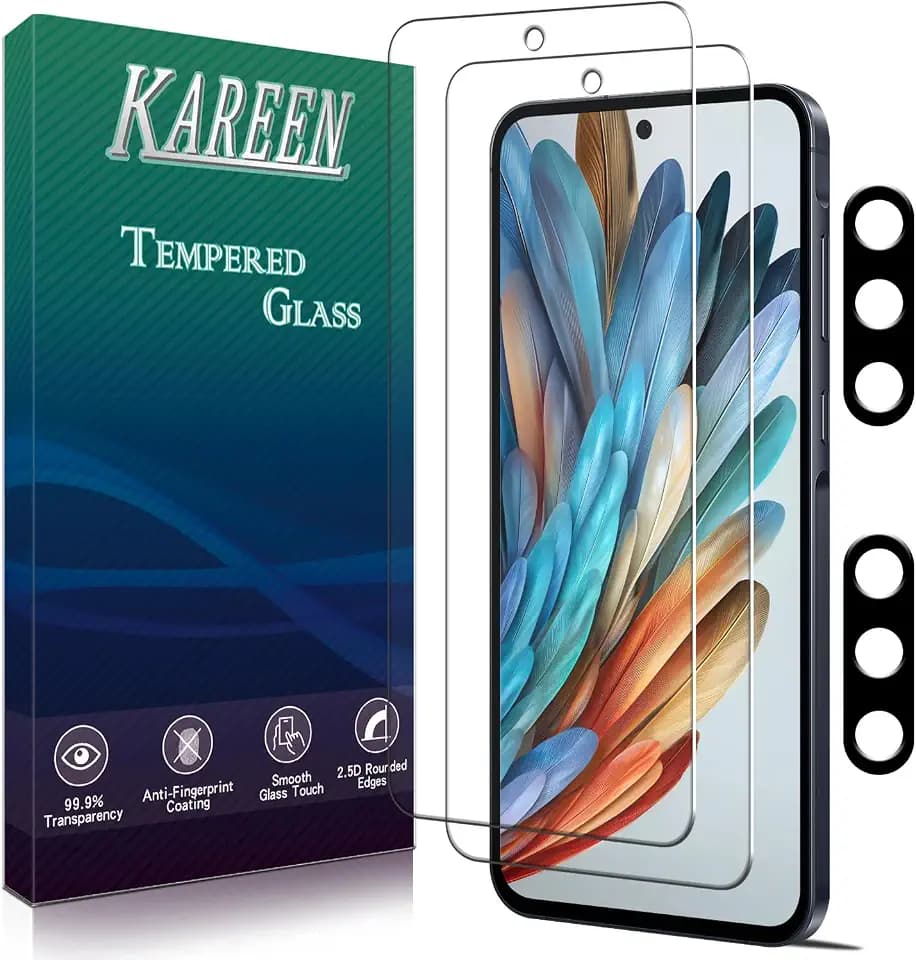 KAREEN Screen Protector for Samsung Galaxy A36 with Camera Lens Protector