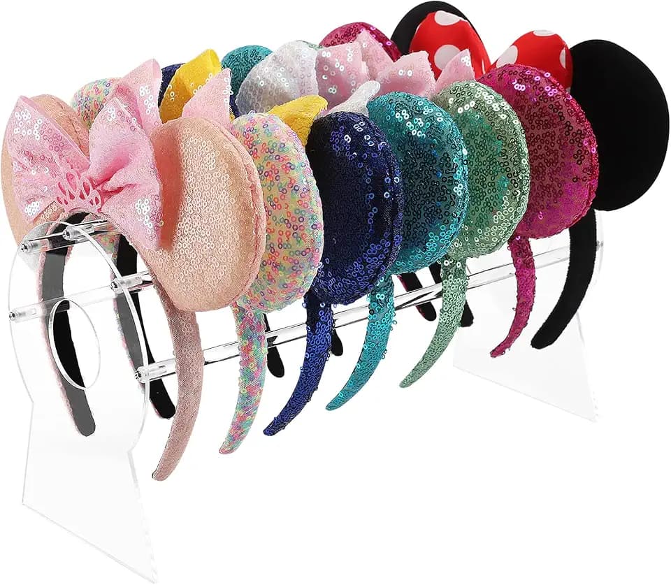 Heaband Holder Organizer,Acrylic Hair Band Ear Display Stand
