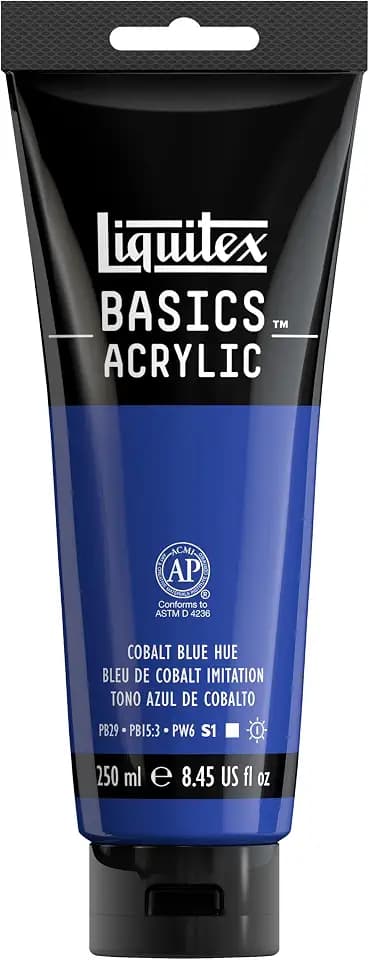 Liquitex BASICS Acrylic Paint, 8.5-oz Tube, Cobalt Blue Hue