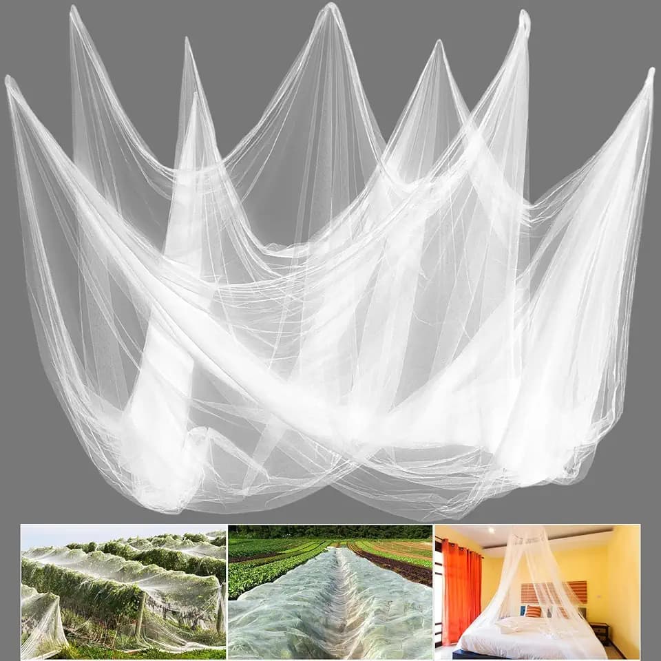 Mosquito Netting,10 × 50 Ft Mosquito Mesh Screen for Patio,White