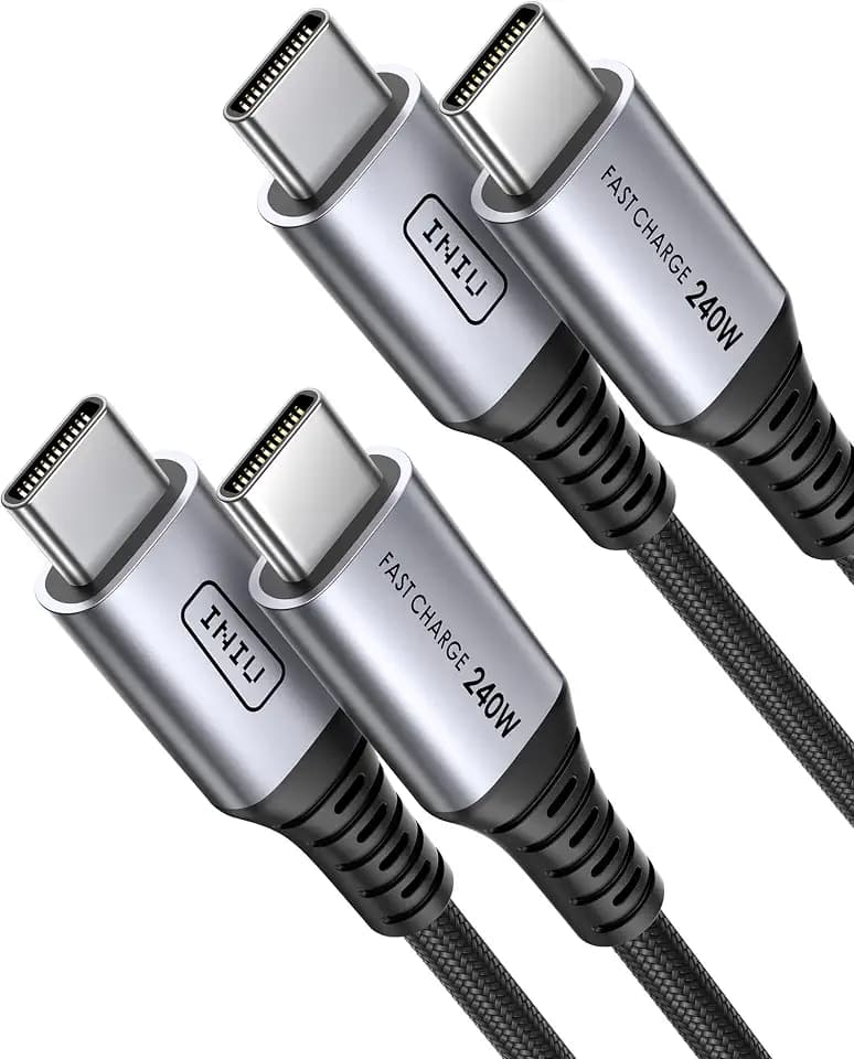 INIU USBC to USBC Cable, 240W Fast Charging Type C Cord for iPhone 16 15 Samsung Galaxy S24 S23 S10 A11 Google Pixel etc.